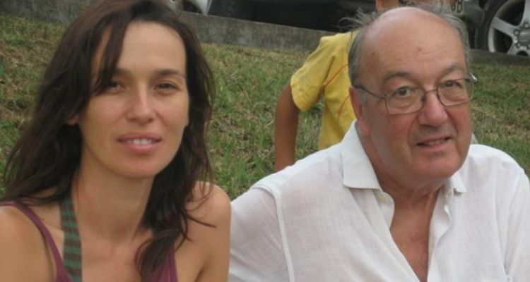 Ariadna Gil with her father, August Gil Matamala.